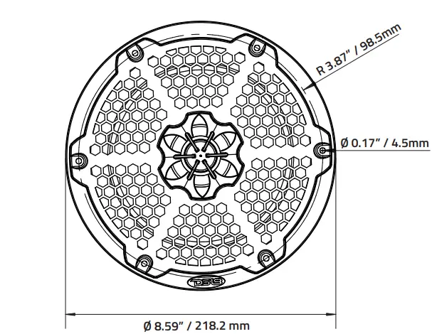 DS18-B0BCDKWHNN-8-Inch-Marine-Grade-Coaxial-Speaker-With-Rgb-LED-Lights-fig 4