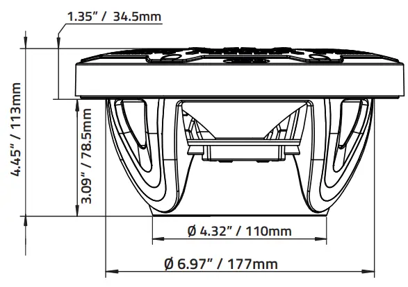 DS18-B0BCDKWHNN-8-Inch-Marine-Grade-Coaxial-Speaker-With-Rgb-LED-Lights-fig 5