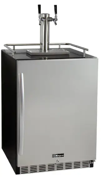 Kegco-HK-38-Undercounter-Single-Door-2-Tap-Kegerator-product