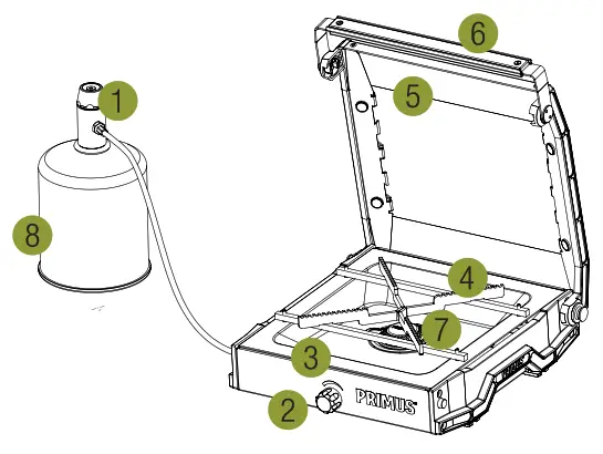 PRIMUS DIN COMBI 54748 Moja Stove - overview