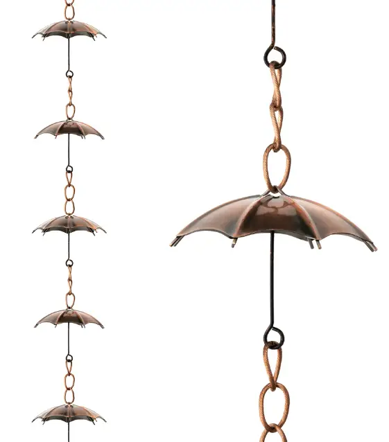 glitzhome-2037800002-8.5-ft-Copper-Umbrella-Rain-product-image
