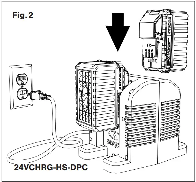 SNOW JOE 24VBAT-XR12 12.0 Ah Lithium Ion Battery - fig 2