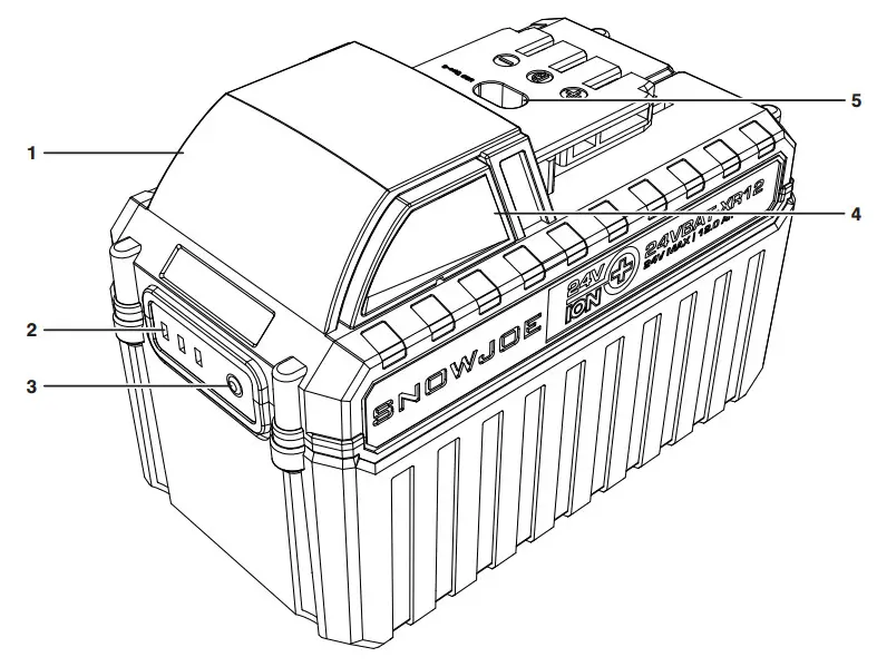 SNOW JOE 24VBAT-XR12 12.0 Ah Lithium Ion Battery - parts