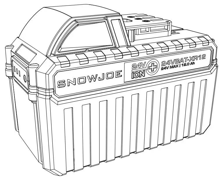 SNOW JOE 24VBAT-XR12 12.0 Ah Lithium Ion Battery