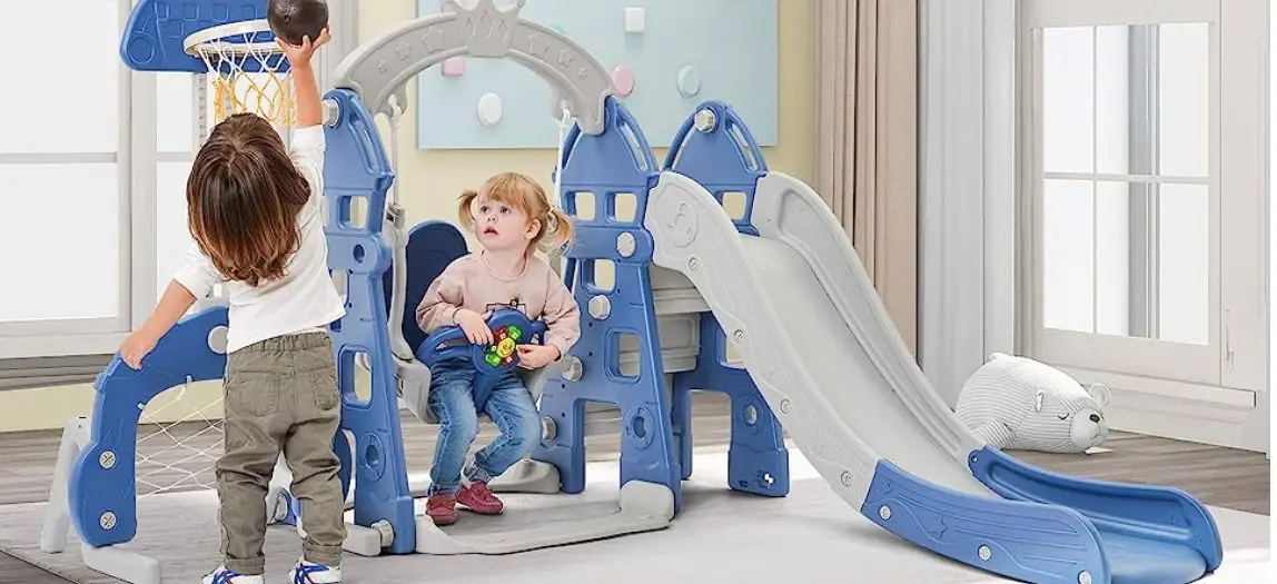 Sung N Play Tower 6 In 1 Kids Slide And Swing Set User Manual