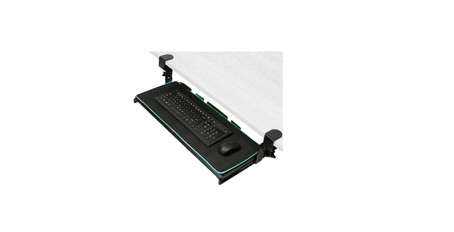 V I V O Mount-kb05p Clamp On Keyboard Tray With Rgb Pad Instruction Manual