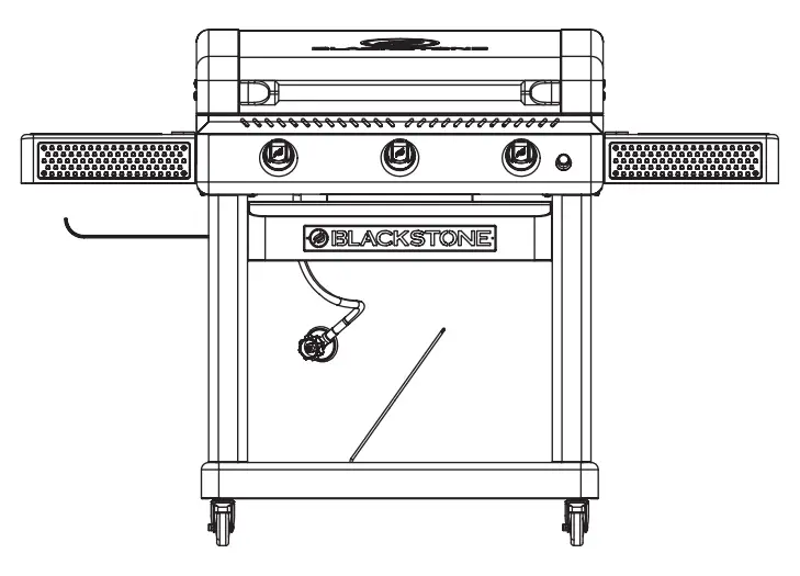BLACKSTONE 2152 28 Inch XL Griddle with Hood and Adjustable Front Tray - BLACKSTONE