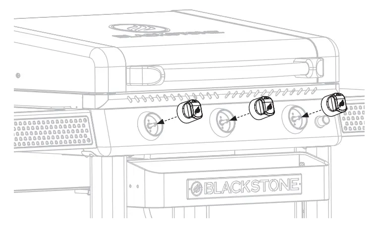 BLACKSTONE 2152 28 Inch XL Griddle with Hood and Adjustable Front Tray - position
