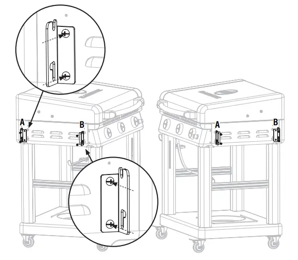 BLACKSTONE 2152 28 Inch XL Griddle with Hood and Adjustable Front Tray - shelf
