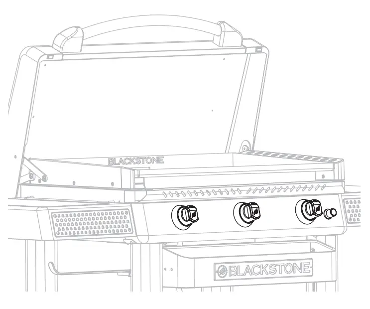 BLACKSTONE 2152 28 Inch XL Griddle with Hood and Adjustable Front Tray - supply