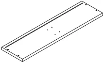 WELLFOR HW-HGY-61409WH Rectangular White B1