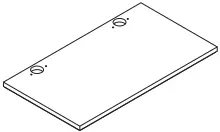 WELLFOR HW-HGY-61409WH Rectangular White B9