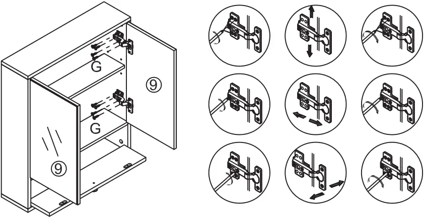WELLFOR HW-HGY-61409WH Rectangular White C11