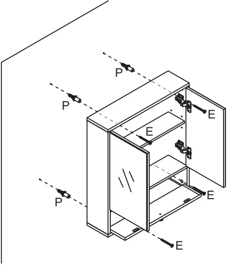 WELLFOR HW-HGY-61409WH Rectangular White C12