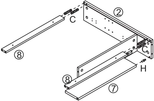 WELLFOR HW-HGY-61409WH Rectangular White C3
