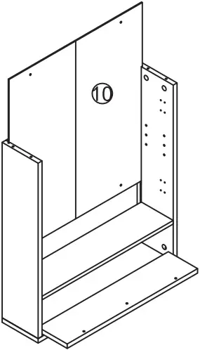 WELLFOR HW-HGY-61409WH Rectangular White C6