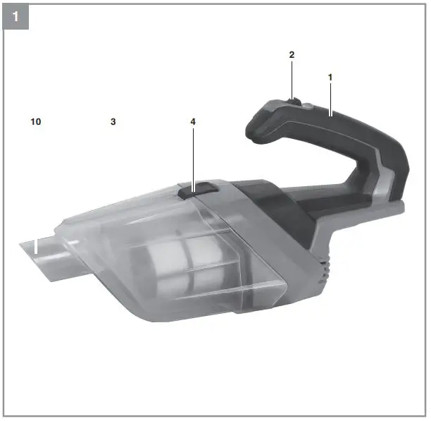 Einhell-2347190-Handheld-Battery-Vacuum-Cleaner-FIG-1