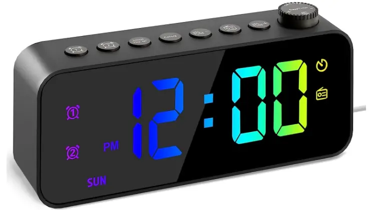 JALL CH-07 RGB Digital Alarm Clock-product