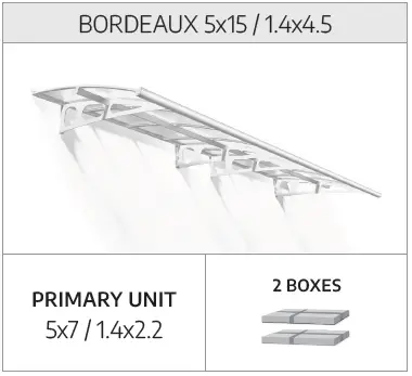 CANOPIA Bordeaux Series Door Awning Kit 02