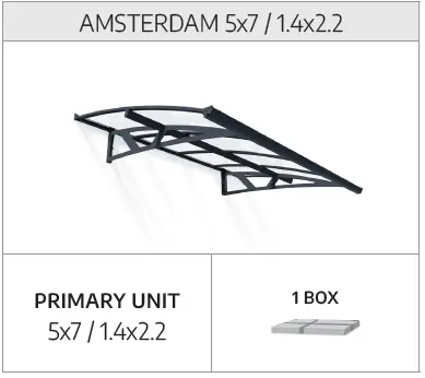 CANOPIA Bordeaux Series Door Awning Kit 04