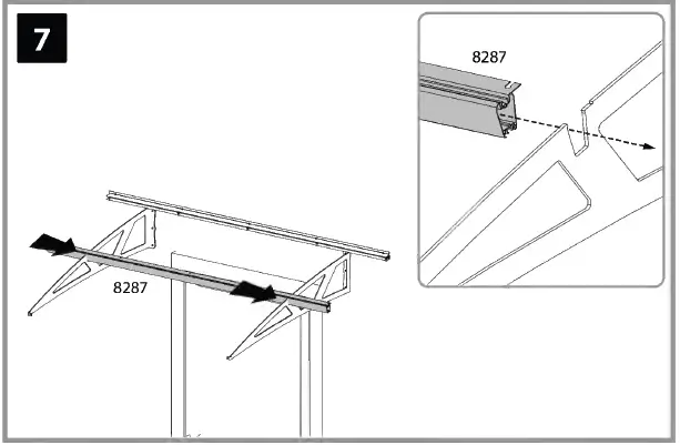 CANOPIA Bordeaux Series Door Awning Kit 27