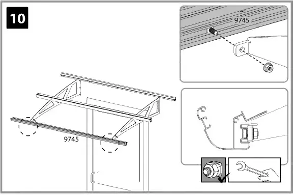 CANOPIA Bordeaux Series Door Awning Kit 30
