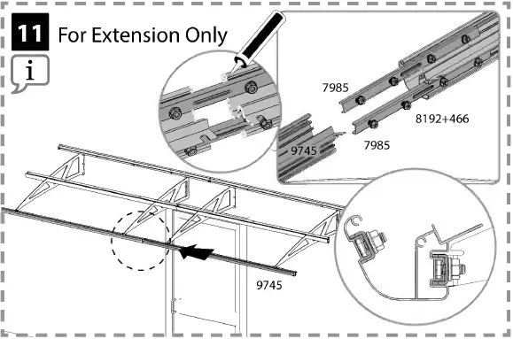 CANOPIA Bordeaux Series Door Awning Kit 31
