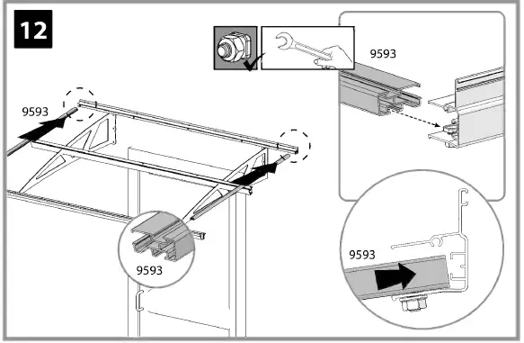 CANOPIA Bordeaux Series Door Awning Kit 32