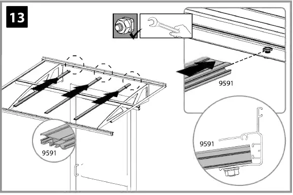 CANOPIA Bordeaux Series Door Awning Kit 33