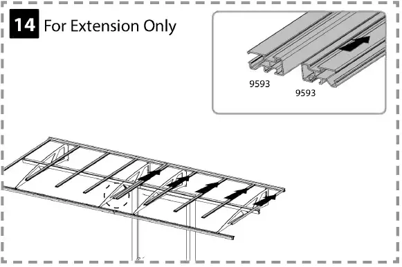 CANOPIA Bordeaux Series Door Awning Kit 34