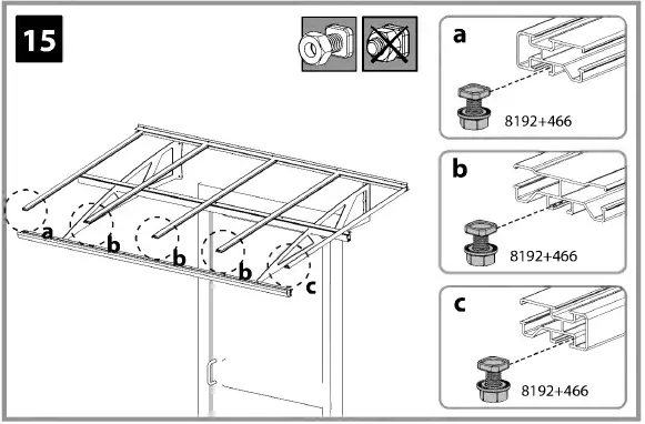 CANOPIA Bordeaux Series Door Awning Kit 35