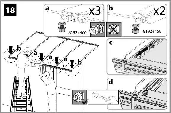 CANOPIA Bordeaux Series Door Awning Kit 38