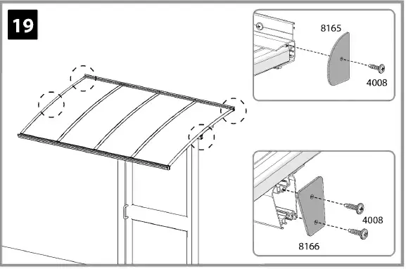 CANOPIA Bordeaux Series Door Awning Kit 39