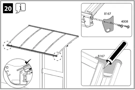 CANOPIA Bordeaux Series Door Awning Kit 40