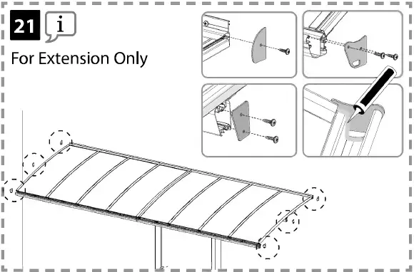 CANOPIA Bordeaux Series Door Awning Kit 41