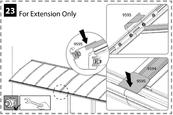 CANOPIA Bordeaux Series Door Awning Kit 43