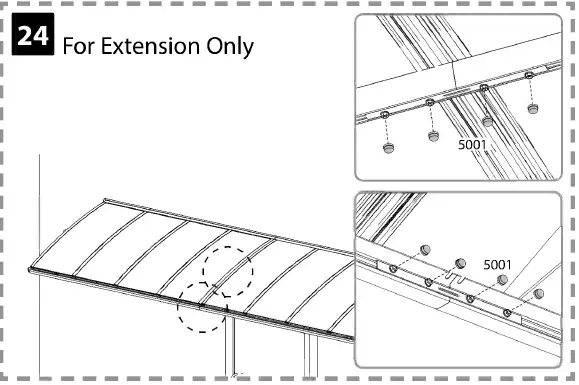 CANOPIA Bordeaux Series Door Awning Kit 44