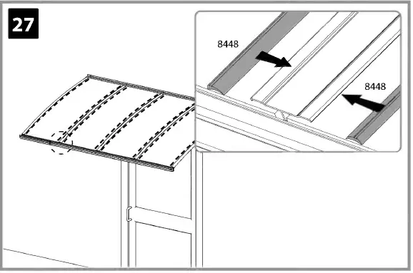 CANOPIA Bordeaux Series Door Awning Kit 47
