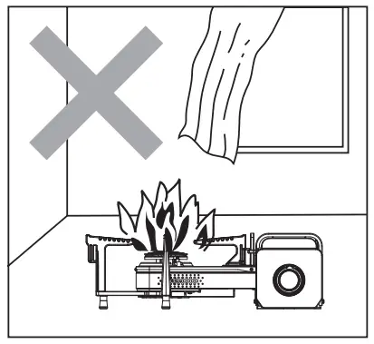CAMPMASTER CM2210 Compact Butane Spider Stove - Fig