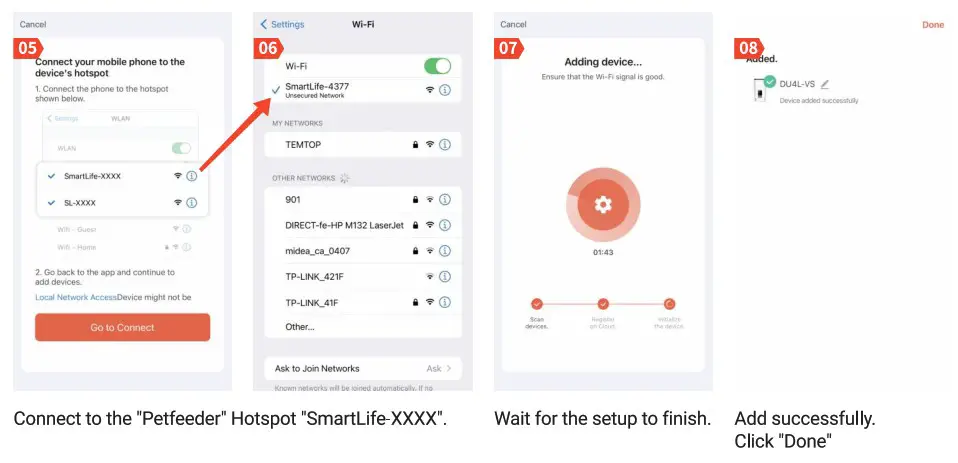PUPPY KITTY C1ElA Automatic Cat Food Dispenser - qr code 2