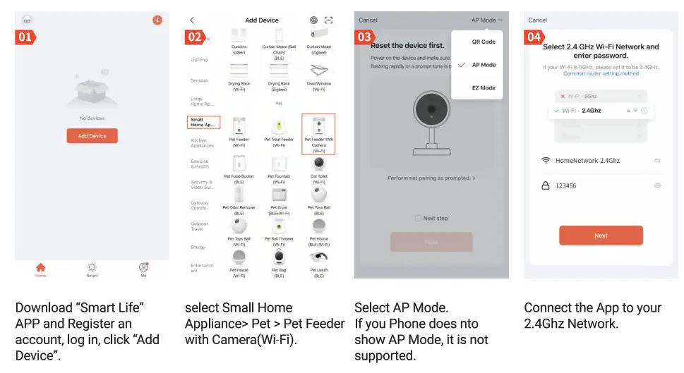 PUPPY KITTY C1ElA Automatic Cat Food Dispenser - qr code