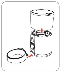 PUPPY KITTY C1ElA Automatic Cat Food Dispenser - startup 1