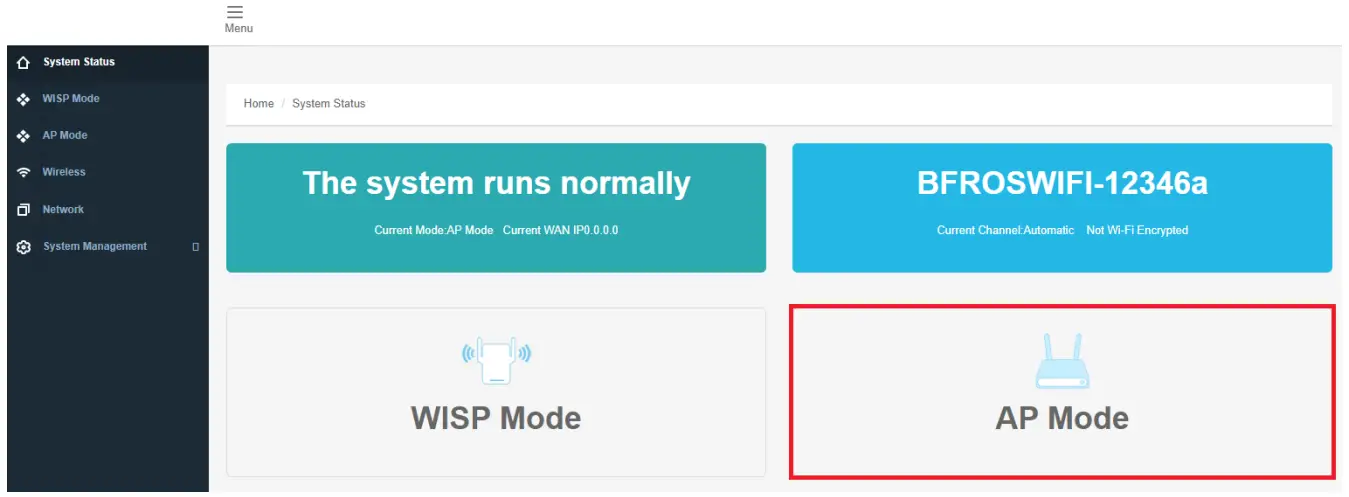 COOPERS OF STORTFORD L441 Wifi Booster - setting 9