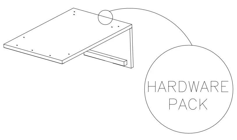 ASHLEY T169-9 Living Room Rusitori Lift-Top Coffee Table - hardware