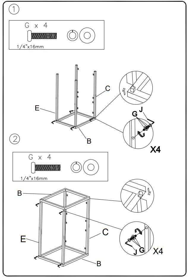 ASHLEY T169-9 Living Room Rusitori Lift-Top Coffee Table - parts 1