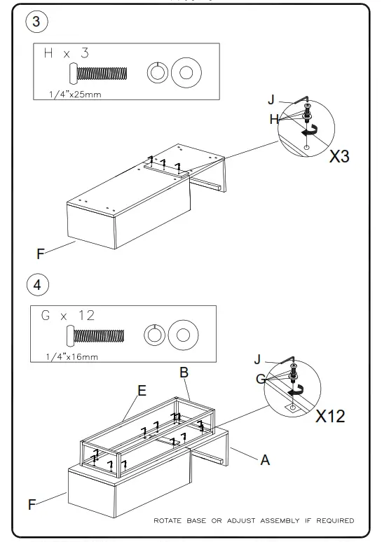ASHLEY T169-9 Living Room Rusitori Lift-Top Coffee Table - parts 4