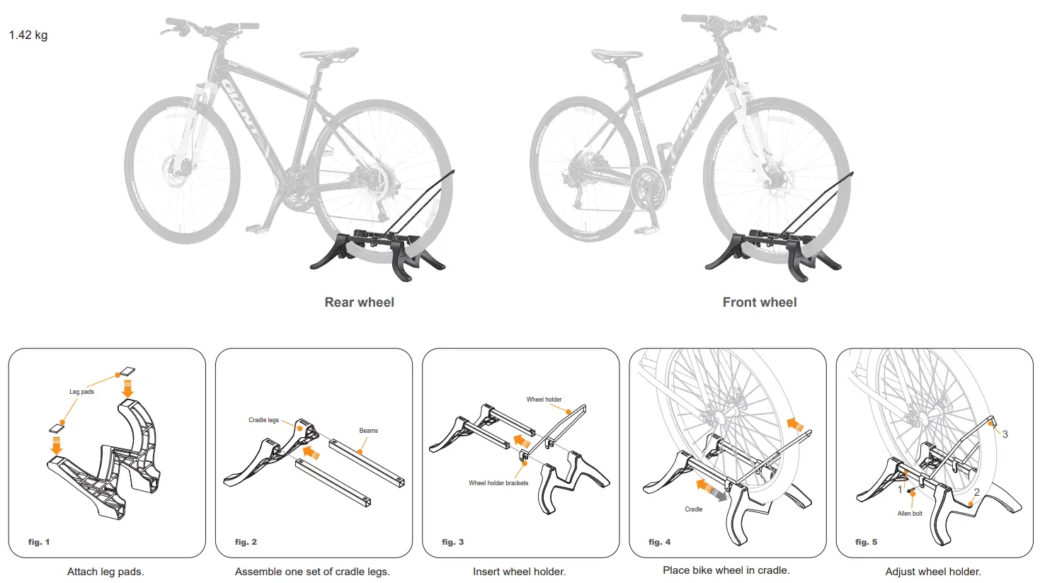 IBERA IB ST19 Heavy Duty Easy Utility Stand - fig