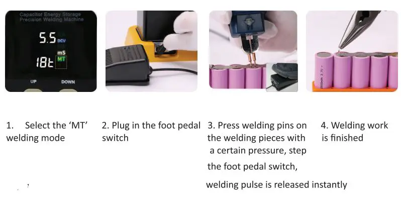 U S SOLID JFBSW00006 Battery Spot Welder User Manual - MT Mode