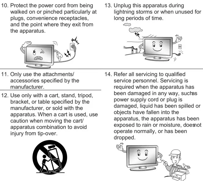 BLAUPUNKT 43UBC6000D LED TV - Safety instructions 2