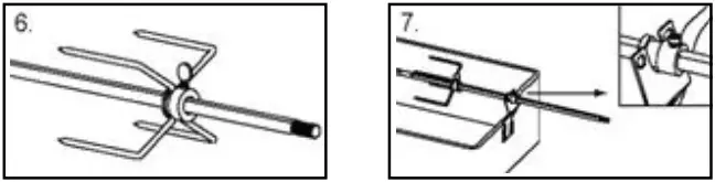 MeGaMaster BA0220 Universal Rotisserie Kit - ROTISSERIE 5